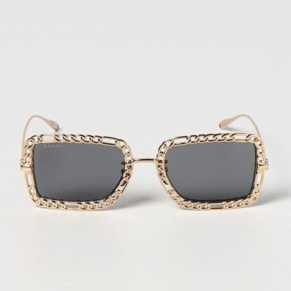 NWT GUCCI GG1112S - 001 CHAIN SUNGLASSES - Picture 8 of 15